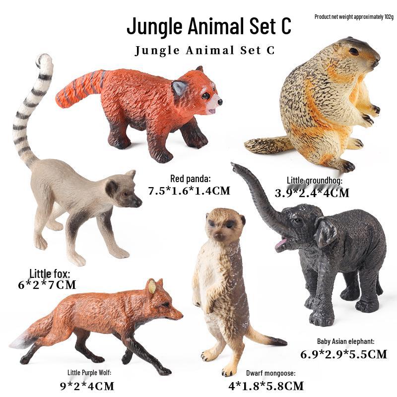 Набор фигурок диких животных: Ягуар, Гепард, Африканский Леопард для Детей