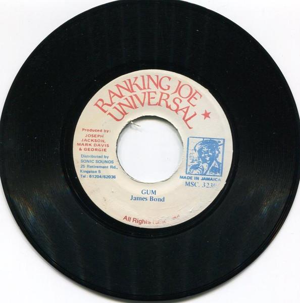 7inch Record JAMES BOND/007 - Gum MSC3230 Ranking Joe Uni Jamaica Reggae, Ska & Dub Used