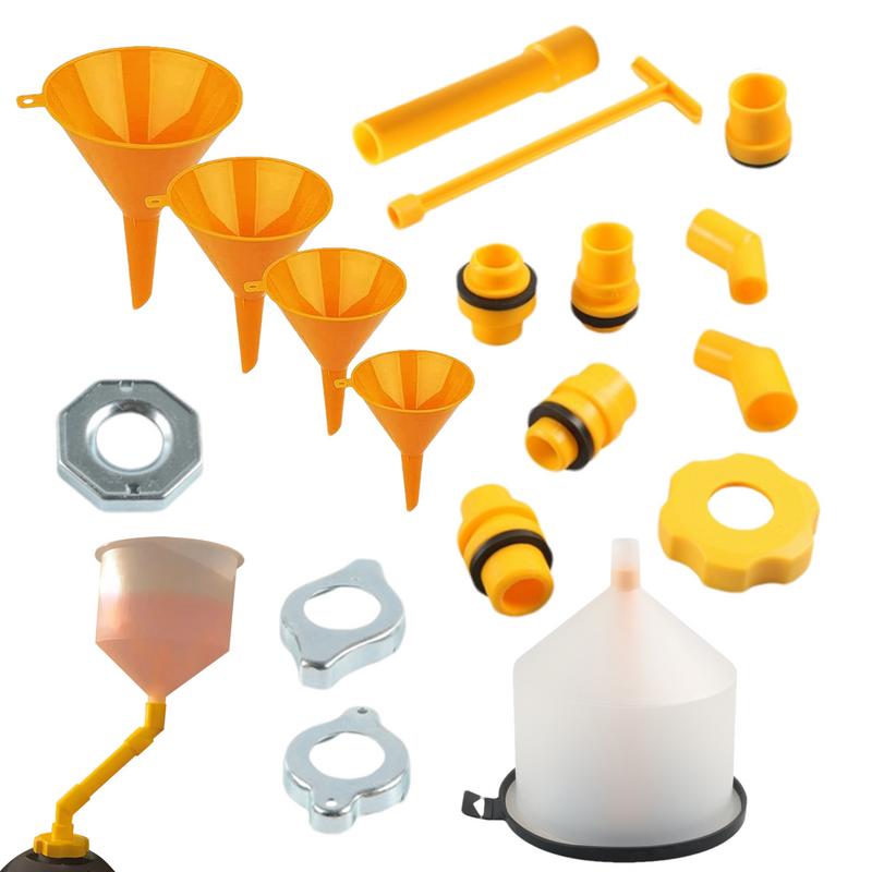 19pcs Not Spill Coolant Funnel Kit Spill-Free Radiator Funnel Coolant Filling Radiator Filler Coolant Filling Antifreeze Funnel