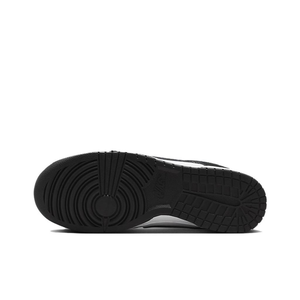 Nike Dunk Low SE Замшевые Мужские Кроссовки Panda Черно-Белые FQ8249-100