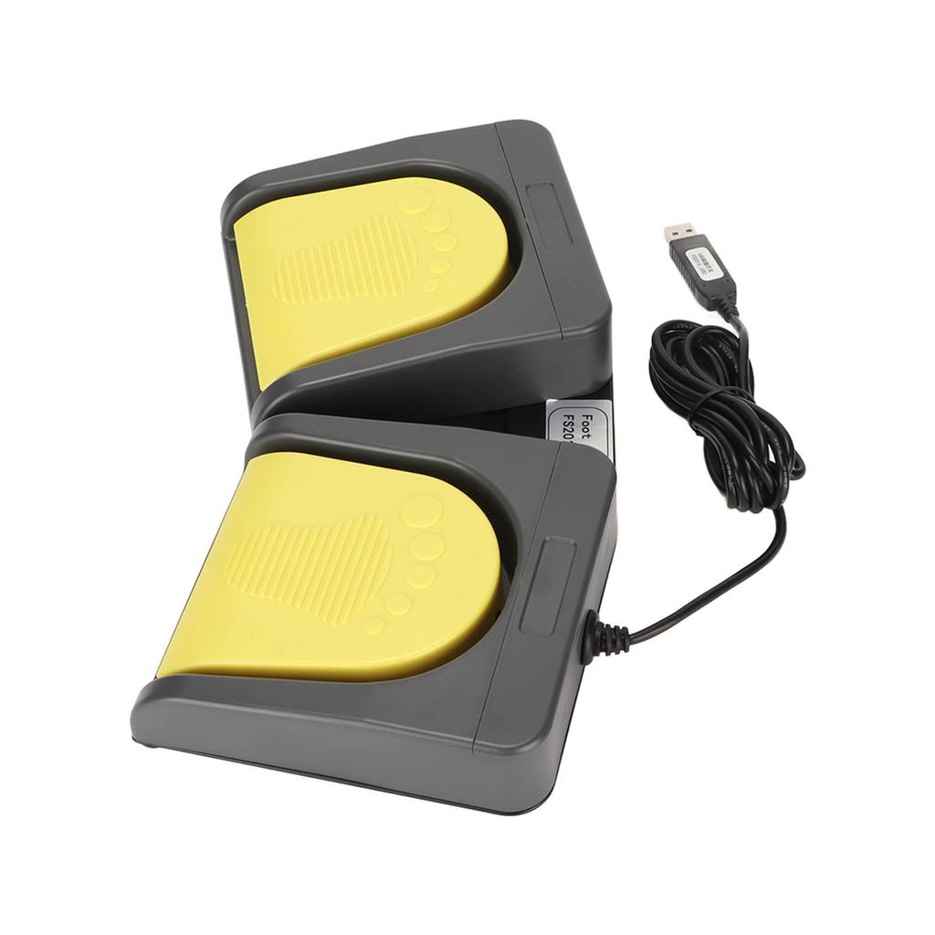 USB Двойная педаль USB Двухпедальная механическая клавиатура MIDI-контроллер HID Программируемая компьютерная PC Педаль
