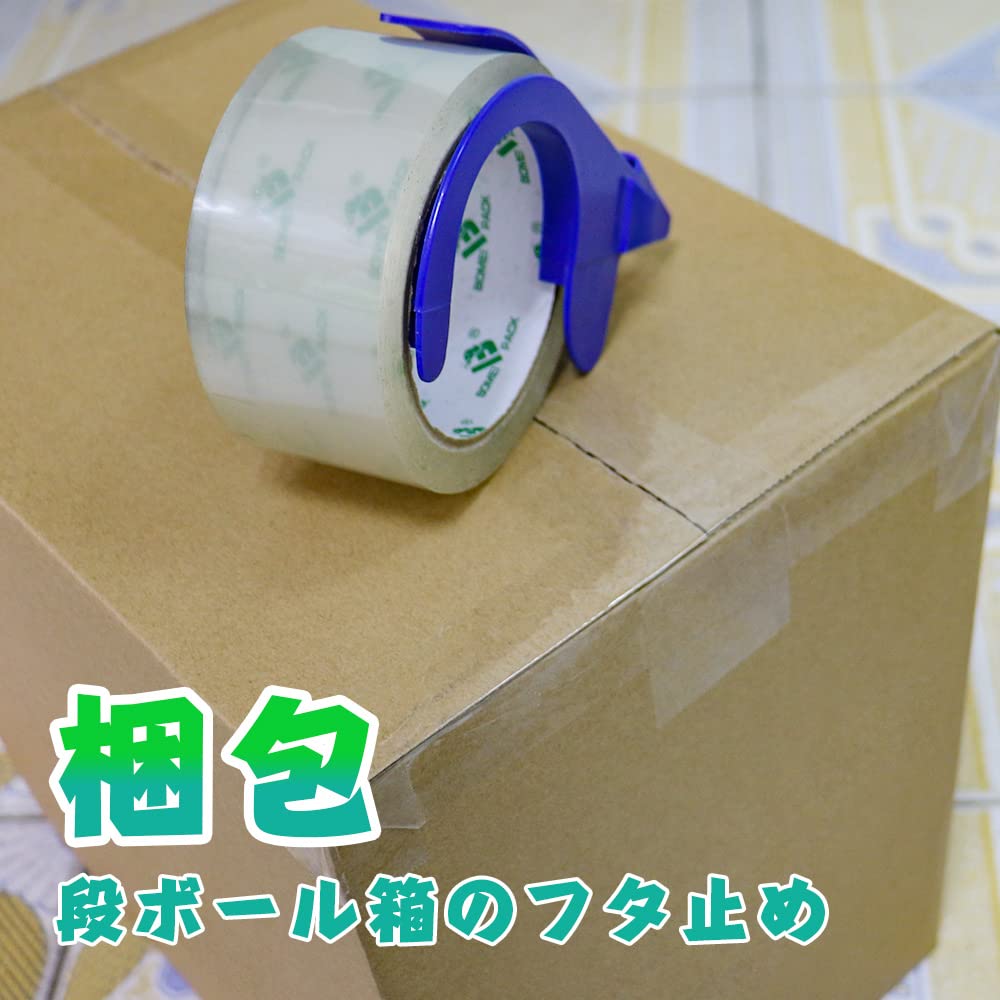 BOMEI PACK Gum Tape Прозрачная бесшумная лента Упаковочная лента Бесшумная упаковочная лента OPP Бесшумная лента для картонной упаковки 12 рулонов 48 мм 100 м
