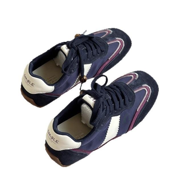 2025 осень новые немецкие кроссовки на плоской подошве женские универсальные с мягкой подошвой на шнуровке цветные повседневные спортивные легкие кроссовки Форреста Гампа