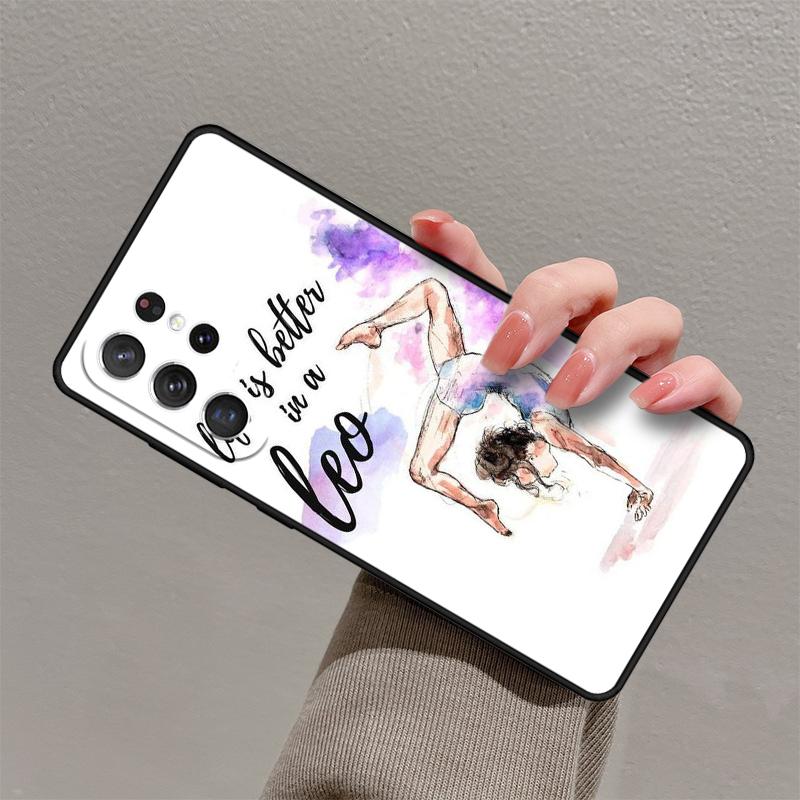 Gymnastics Oil Painting Phone Case For Samsung Galaxy S25 S23 S30 S21 S20 FE S24 S22 Ultra Note 10 20 Plus Silicone Cover lite