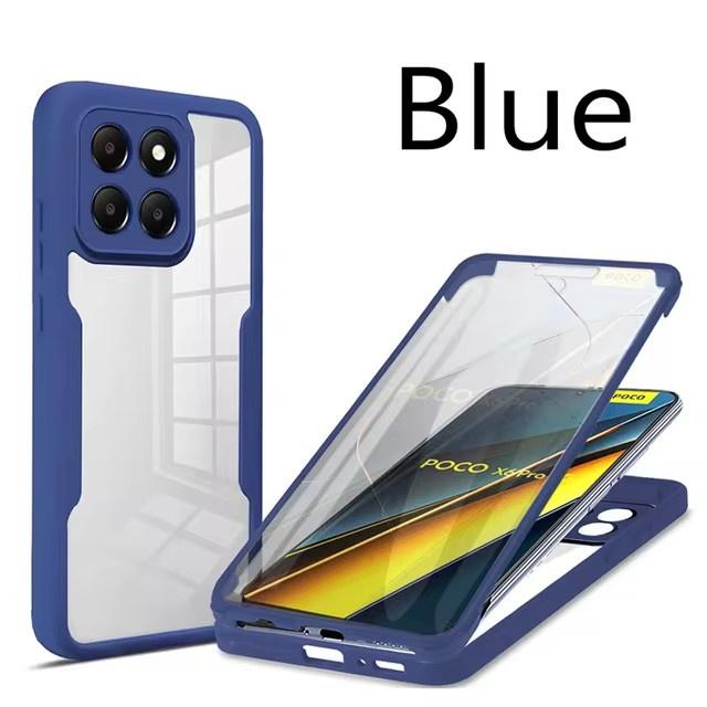 360 Полный Защитный Чехол Для Телефона Для Xiaomi POCO X6 F6 Pro 5G Чехлы Armor для POCO X7 X5 X4 X3 M4 X3NFC F5 F3 C65 M6 4G Чехол