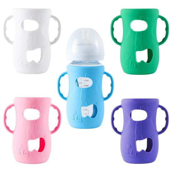 Силиконовый чехол для бутылки с ручкой, изолированный чехол для стакана 45755 унций