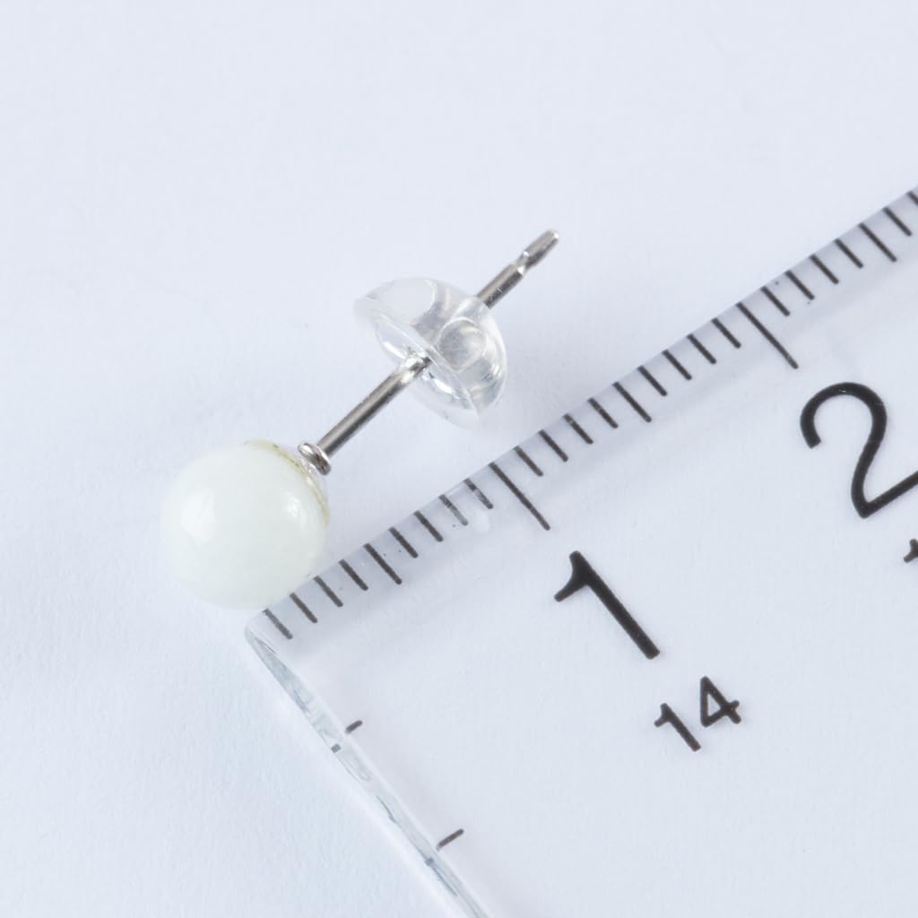 Бусина из натурального жадеита Итоигава 5 мм, японский национальный камень Дзёмон, камень силы, гарантия мастерской жадеита APS0157, серьги, камень, [Итоигава Котаки/Качество]