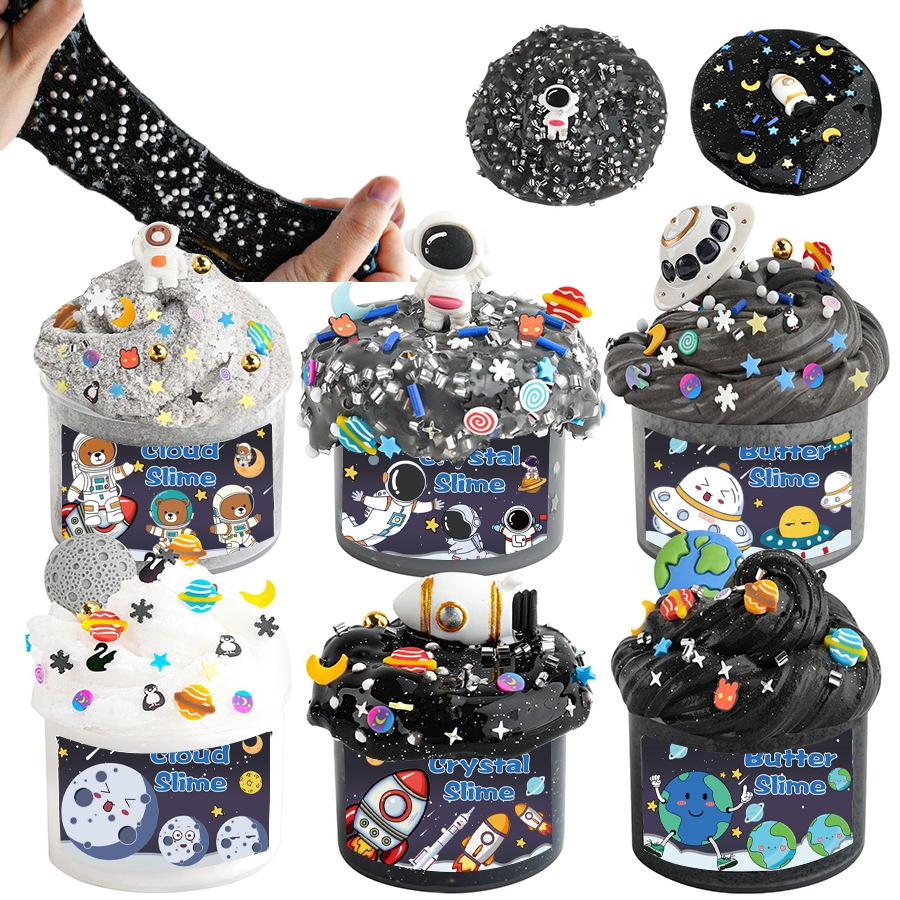 70Ml Diy Children'S Stress Relief Soothing Toy Crystal Slime Handmade Ice Cream Cup Girl Material Pack Slime Making Dessert