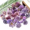 Purple Artificial Flowers Heads Silk Fake Flowers for Home Decor Party Wedding Decoration Garlamd DIY Craft Gifts Accessories