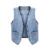 2024 Women's Jackets Short Sleeve Denim Cardigan Jacket Shawl Wrap Jacket