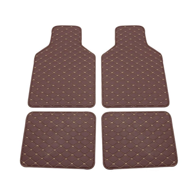 Auto Floor Leather Carpet Liner Waterproof/Dustproof /Skidproof Mat Pad Universal Car Floor Mats Front  Rear Carpet Mat Waterproof Dustproof Skidproof