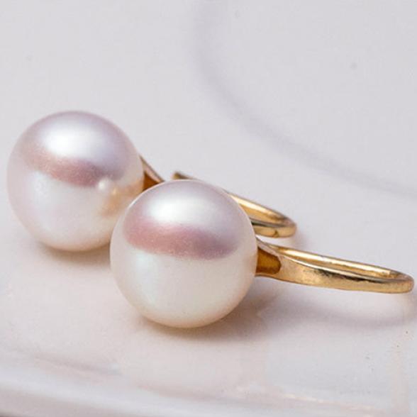 Women Imitation Pearls Ball Hook Earrings Eardrops Bridal Wedding Party Jewelry AVE