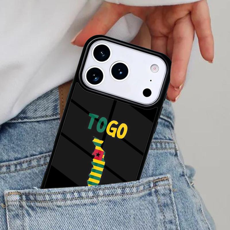 Чехол для телефона с флагом Того для iPhone 17ProMax 12 13 14 15 16e 17 Pro Max Plus Air Cover