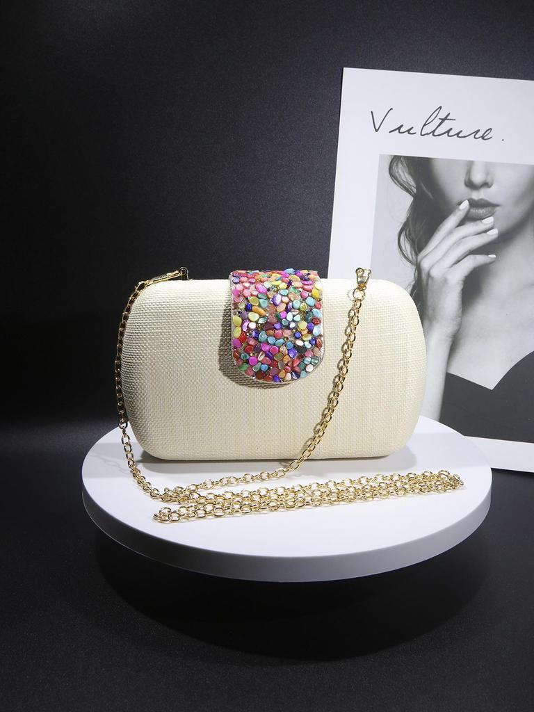 Элегантный плетеный клатч-цепочка - стильная, универсальная вечерняя сумочка