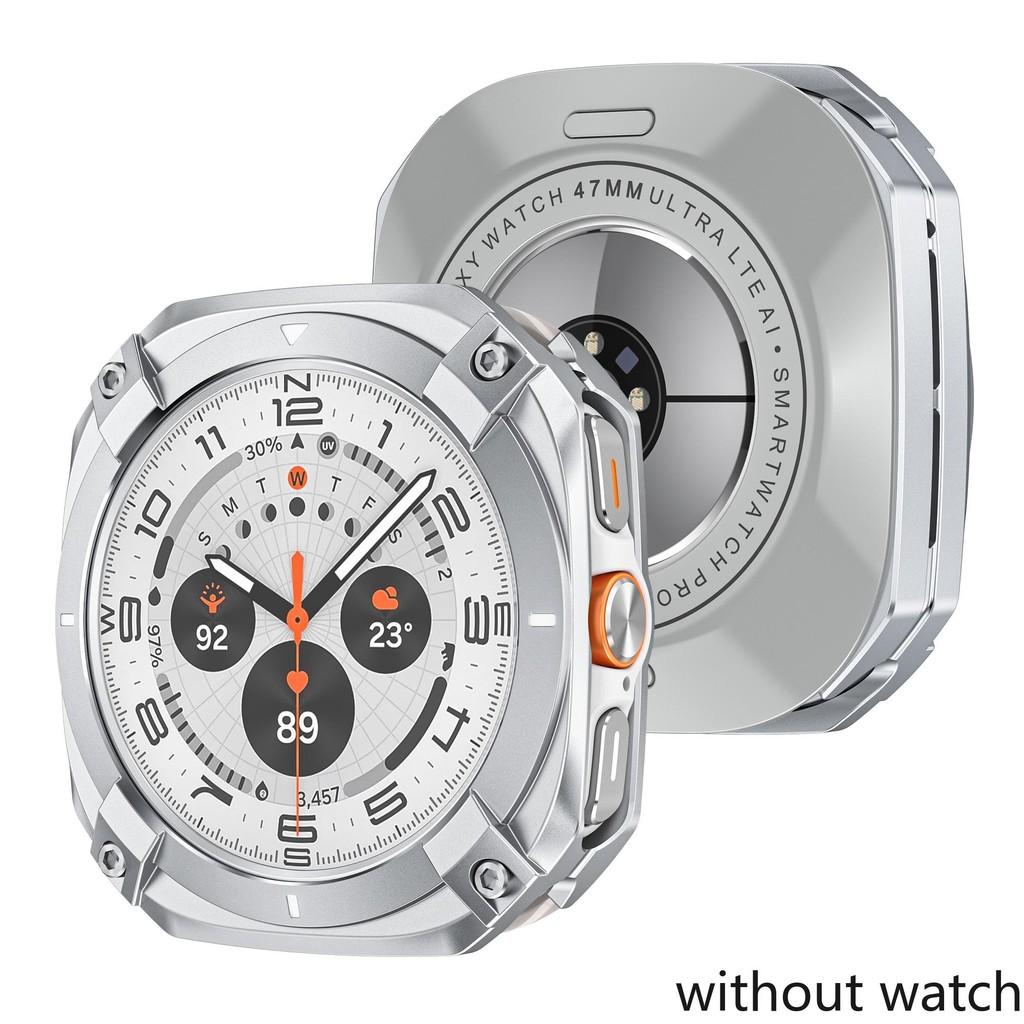 Металлический бампер из алюминиевого сплава для Samsung Galaxy Watch Ultra 2026 47 мм Защитный чехол-крышка для Samsung Galaxy Watch 7Ultra 47 мм