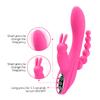 3 In 1 Rabbit Vibrator Dildo Rechargeable Vibrator Clitoris Stimulator Silicone Sex Toys with 7 Powerful Vibration Modes G Spot