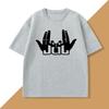 JuL T Shirts for Unisex Women Music Rapper Graphci T Shirts Cotton Vintage Short Sleeve Tshirt Male Tops Streetwear Tees Clothes