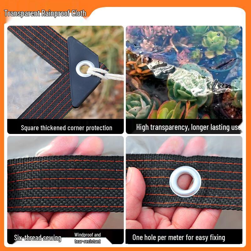 Clear PE Heavy-Duty Waterproof Tarp