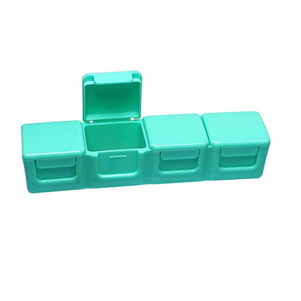 Водонепроницаемый контейнер для хранения Отсек для резки Органайзер для лекарств Дозатор таблеток Дорожный футляр для таблеток Таблетница Коробка для лекарств
