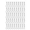 50 Pcs RC Accessories R Type Body Clip Pin for 1 10 1 12 1 16 Scale Remote Control Car Shell