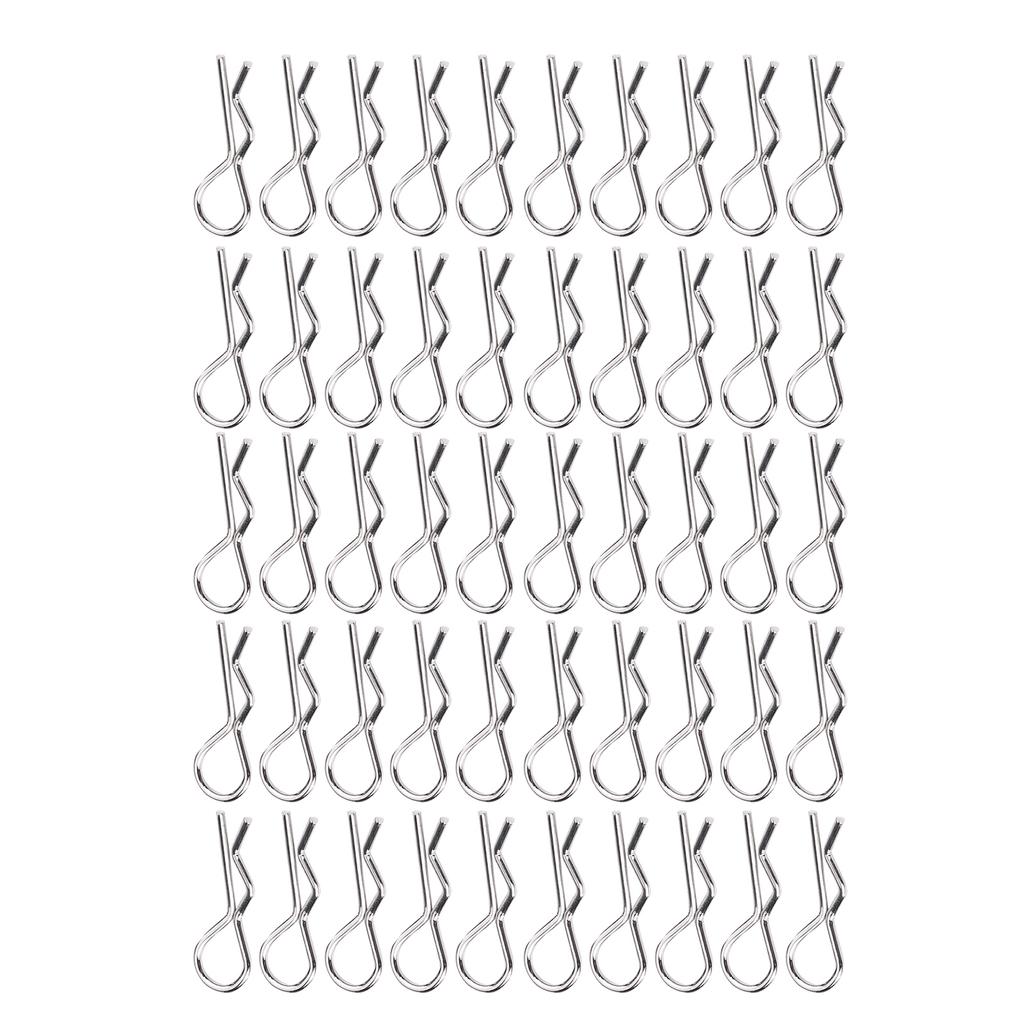 50 Pcs RC Accessories R Type Body Clip Pin for 1 10 1 12 1 16 Scale Remote Control Car Shell