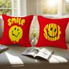 Anime Smile fun cute   Cushion Cover Inches Farmhouse Decor Home Throw Pillow Covers for Couch Decorations