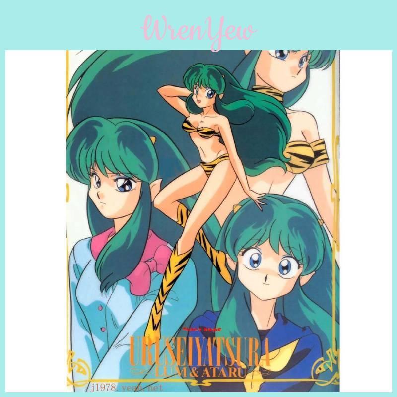 Lum Lamu Long Green Cartoon Cosplay Wig For Any Face Shape