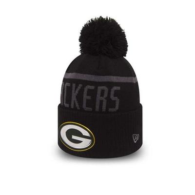 Шапка - NEW ERA - Green Bay Packers - Черный - Акрил - Зима