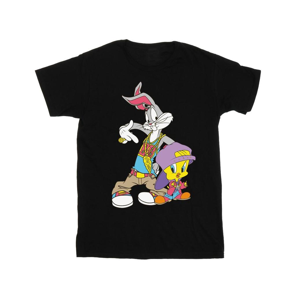 Looney Tunes Мужская футболка в стиле хип-хоп с Багзом и Твити