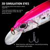 1 шт. 12 см 15 г большая длинная приманка для морской рыбалки гольяна, приманка с 3D глазами, сильные крючки, приманки для морской рыбалки