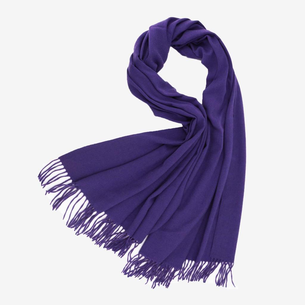 2025 Autumn/Winter New Women'S Solid Color Imitation Cashmere Scarf, High End And Versatile Scarf, Fashionable Thickened Men'S Tassel Shawl