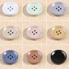10Pcs Coat Buttons Woolen Cashmere Jacket Trench Coat Painted Resin Buttons Versatile Round Suit Pants Sweater Buttons