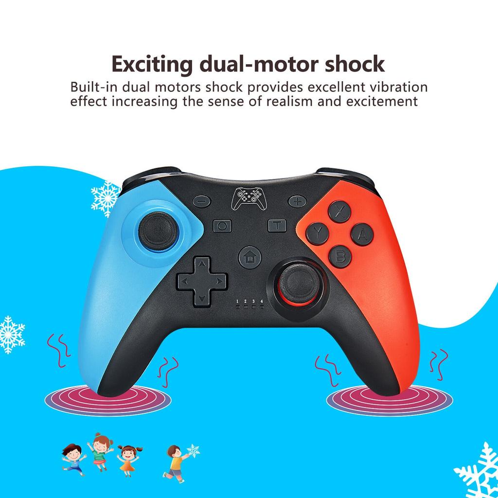 Геймпады поддерживают беспроводной контроллер Bluetooth Turbo, совместимый с Nintendo Switch, геймпад для консоли NS Switch OLED, USB-джойстик для ПК, 6 осей
