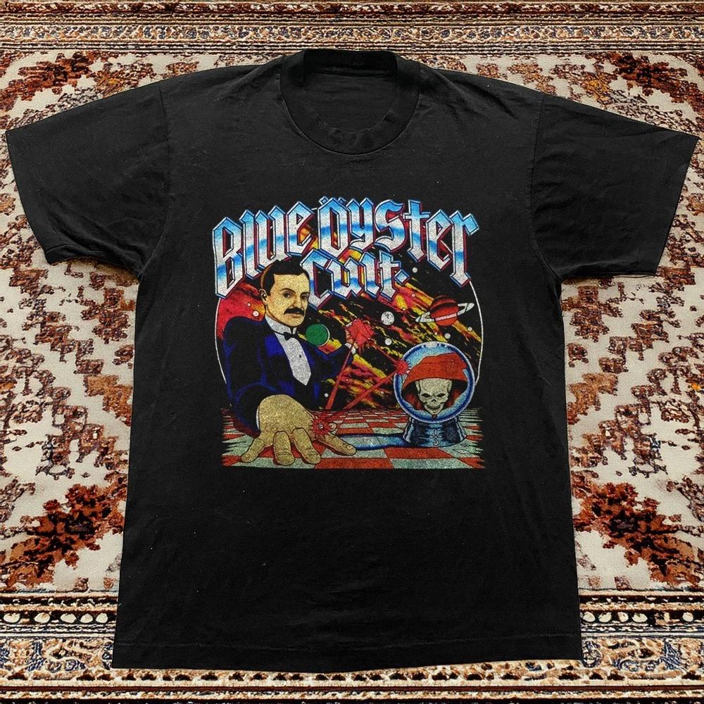 Blue Oyster Cult Shirt Vintage Style Black Shirt