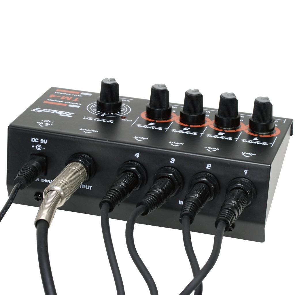 TECH TM-4 4-Channel Micro Mixer with 1.2m Cable (Includes One)
