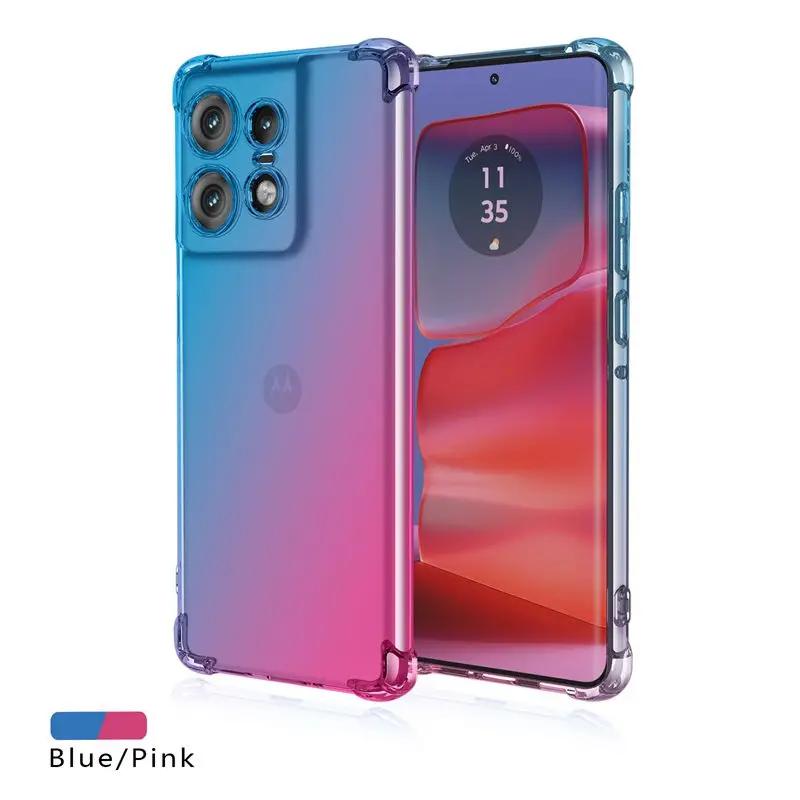 Ударопрочный градиентный чехол из ТПУ для Motorola Edge 50 Pro 2026 Moto Edge 50 Neo Fusion Ultra Защитная крышка Funda Coque