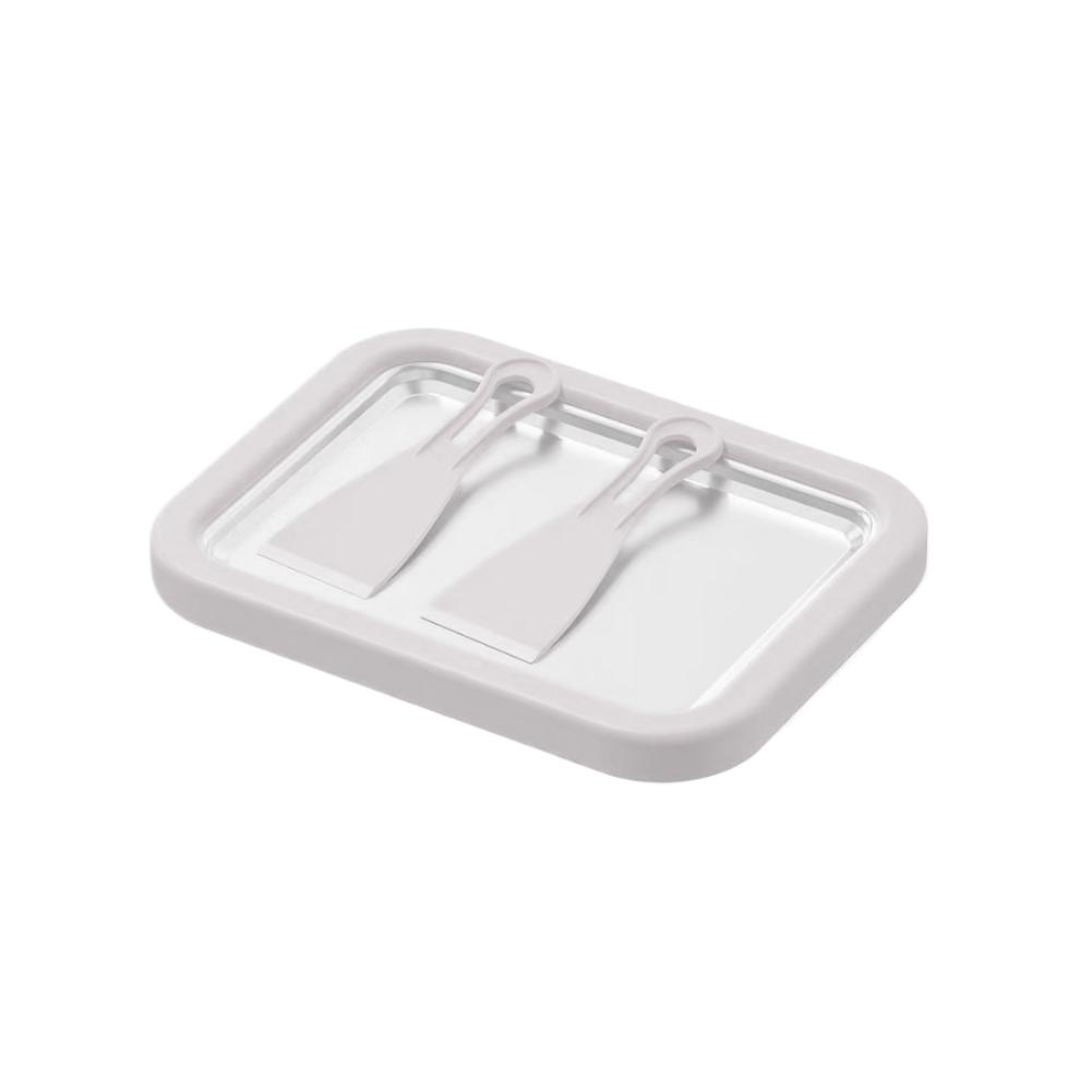 Multifunctional Household Frozen Yogurt Maker With 2 Scrapers Tools DIY Rolled Ice Cream Maker DIY Cold Sweet Fried Ice Pan