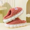 Household Warm Slippers Korean Trend Men Winter Plush Indoor Home Thick Sole Soft Couple Anti Slip Durable Cotton Shoes