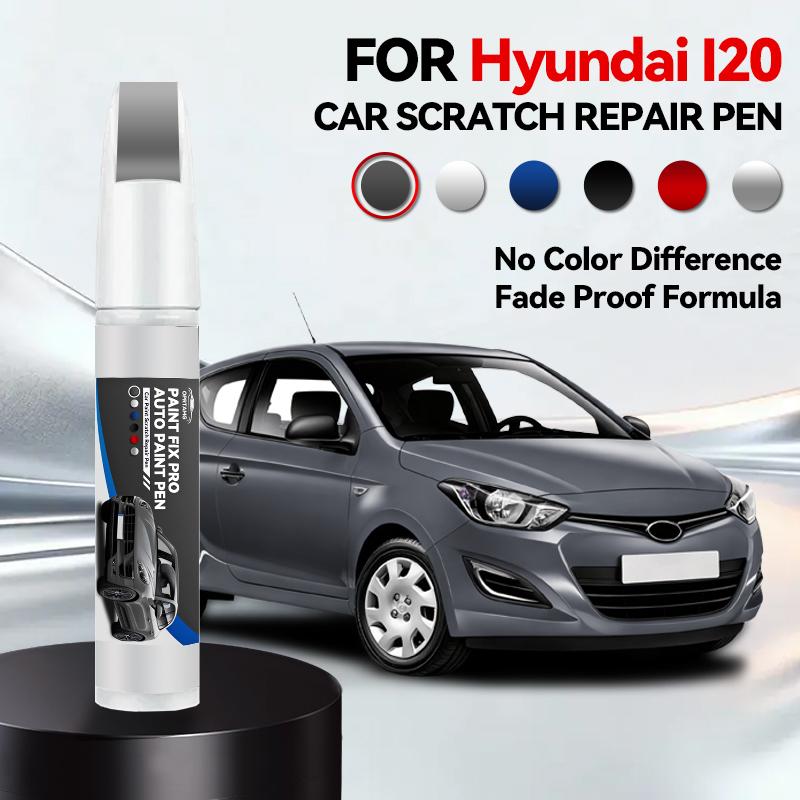 For Hyundai I20 Paint Repair Pen Touch Up Scratch Remover DIY Auto Accessories Black White Blue Silver
