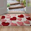 Flower Letter Absorbent Mat Love Heart Door Mat Creative Bathroom Mat  Wet Areas