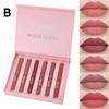 Dragon Ranee Lip Glaze 6 Sets of Mist Matte Matte Cup Nude Skin Color Lip Gloss Cute Set