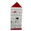Christmas Advent Calendar with 24 Pockets Reusable Fabric Wall Hanging Bag Christmas Decorations