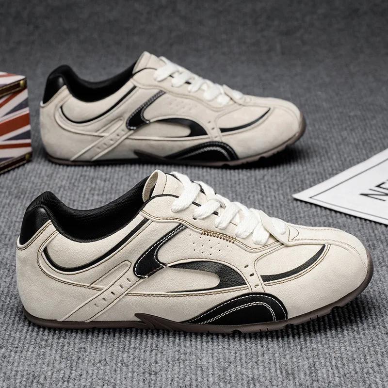 Retro Color Blocked Men Sneakers Flat Bottomed Soft Soled Lightweight Men Sports Running Shoe Zapatillas Deporte Tenis Masculino