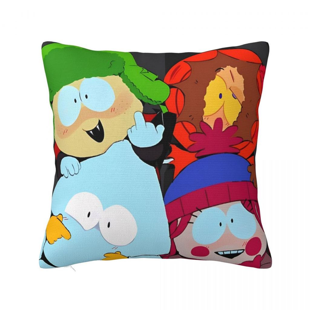 Southpark Tv Show Pillow Cover Merchandise Printing Cushion Cover Gift Throw Pillow Case Cover Home Multi Size