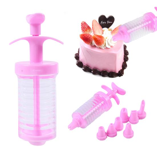 8Pcs Plastic Icing Piping Pastry Tool with 8 Nozzles Cake DIY Decorating Tips