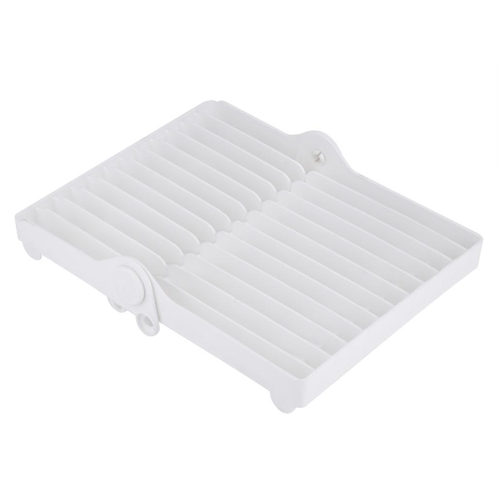 Home Kitchen Foldable Dish Plate Drying Rack Organizer Drainer Cutlery Plastic Storage Holder