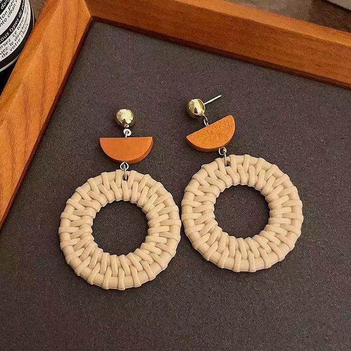 Богемные серьги с кисточками из перьев: Уникальные плетеные длинные серьги для женщин