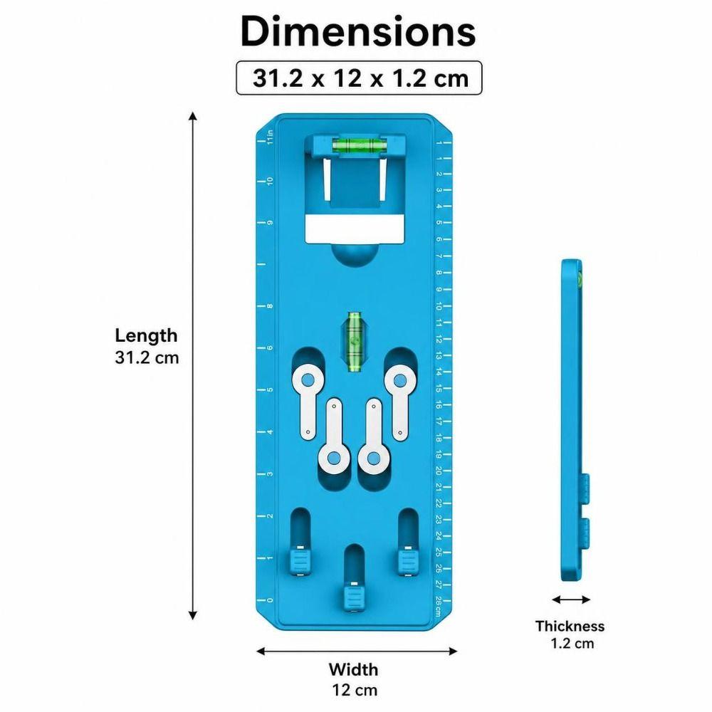 Multi-Purpose Picture Frame Hanging Tool with Level Picture Hang Level Tool Artwork Installation