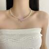 Colorful Flower Necklace Handmade Beads Choker Sweet Imitation Pearl Necklace  Seaside