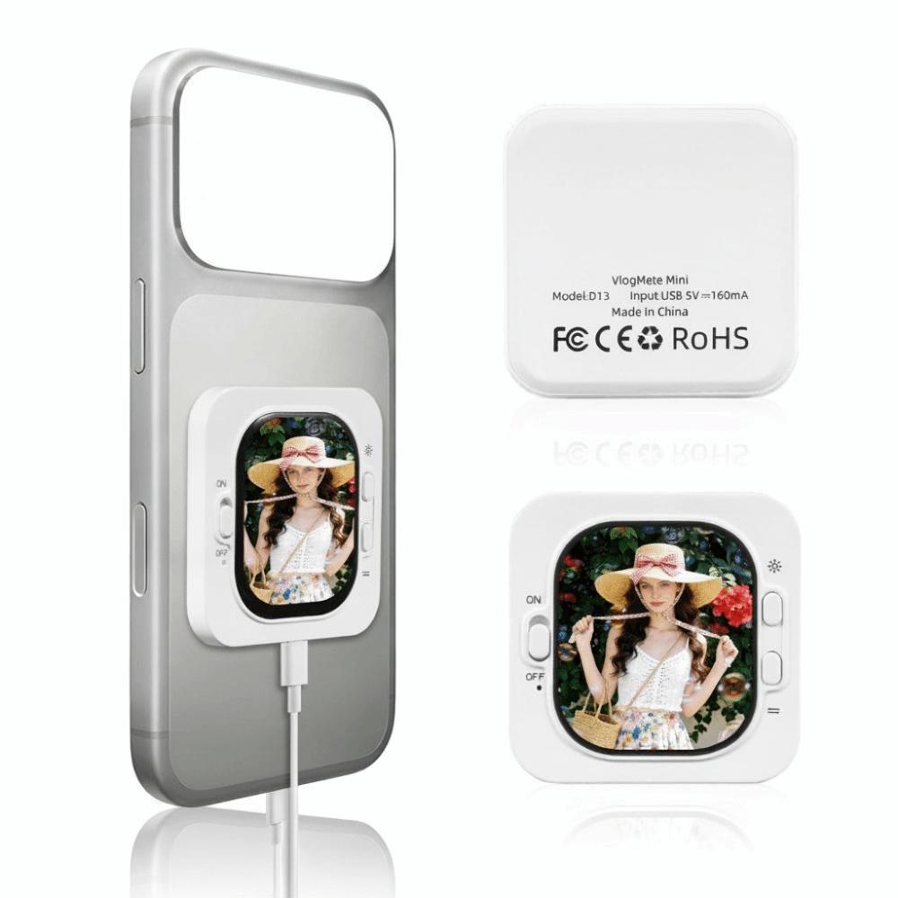 Magnetic Phone Selfie Monitor Wired Magnetic Phone Selfie Selfie Screen Phone Vlog